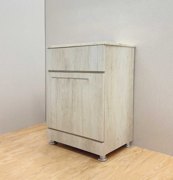 mueble para lavamanos color encino