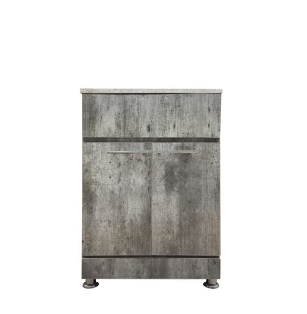 mueble para baño gris acabados finos tamayo