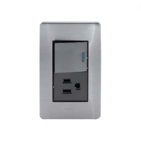 Placa c/Apagador y Conector