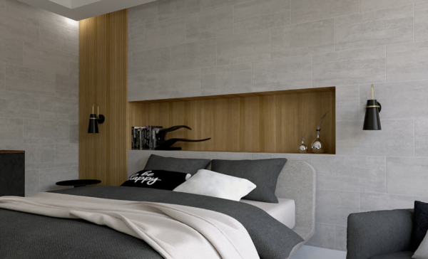Piso y Muro Concrete Gris